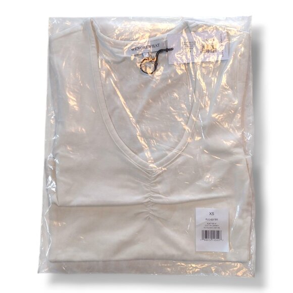 WeWoreWhat Ruched Tee - Cotton Jersey - Picture 2 of 3